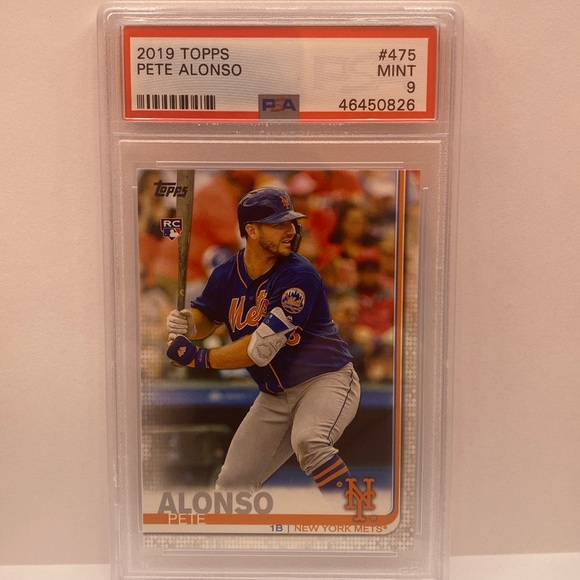 2019 Topps Pete Alonso Mets #475 Graded PSA 9 (MISC14)